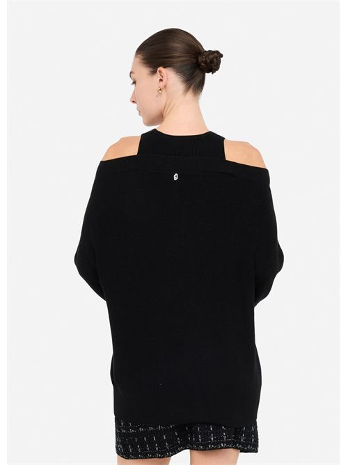 Maglione con ricami gioiello LIU JO | MF5126MA85Q/22222